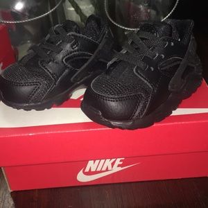 Brand new Black baby Nike Hurache sneakers